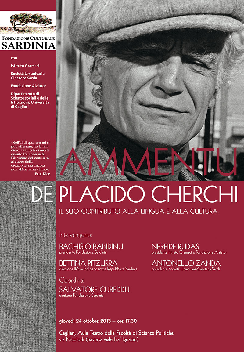 Locandina evento Ammentu de Placido Cherchi