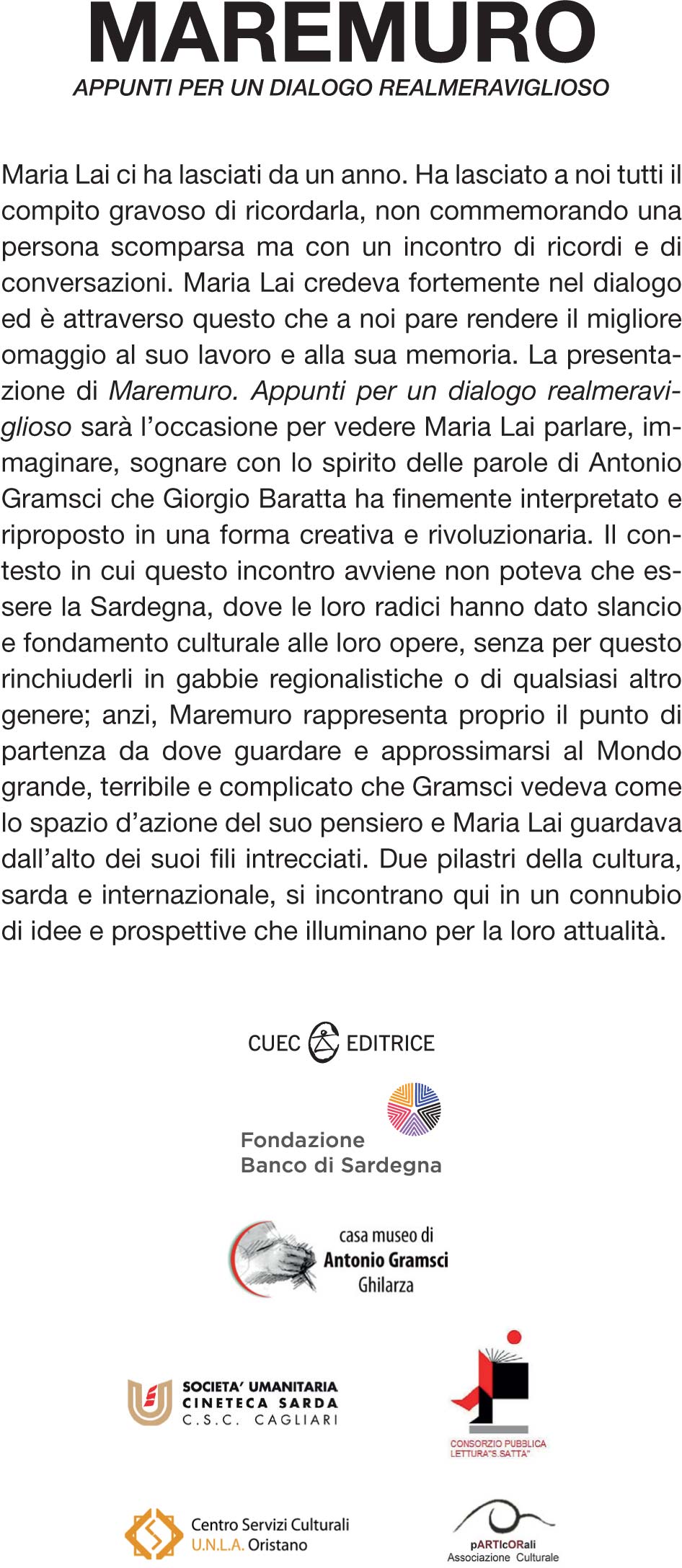 Testo locandina